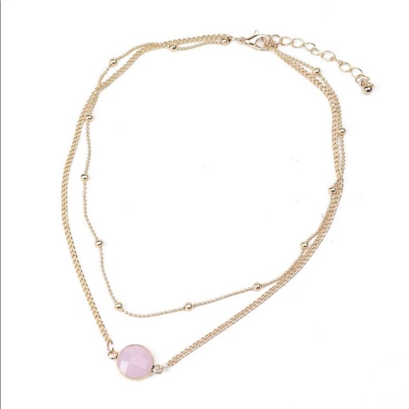 ✨ONLY 1 LEFT✨ Gold Double Strand Crystal Chokers!! - Picture 2 of 3